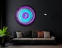 Wallity Cuadro decorativo de vidrio templado SKR-9059 (80 x 80 cm) Multicolor